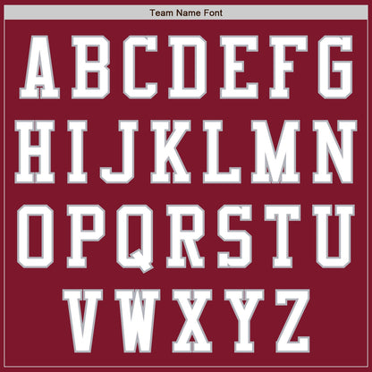 Custom Crimson White-Gray Authentic Baseball Jersey