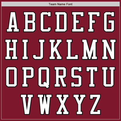 Custom Crimson White-Black Authentic Baseball Jersey