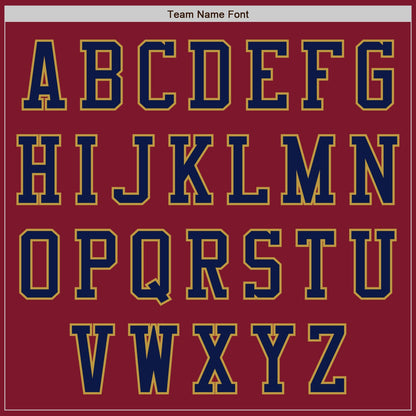 Custom Crimson Old Gold-Navy Authentic Baseball Jersey