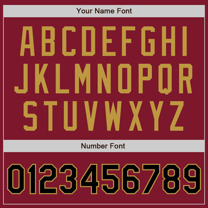 Custom Crimson Black-Old Gold Authentic Baseball Jersey