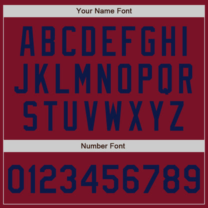 Custom Crimson Navy Authentic Baseball Jersey
