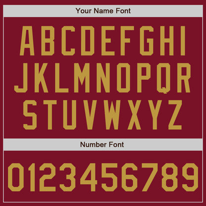 Custom Crimson Old Gold Authentic Baseball Jersey