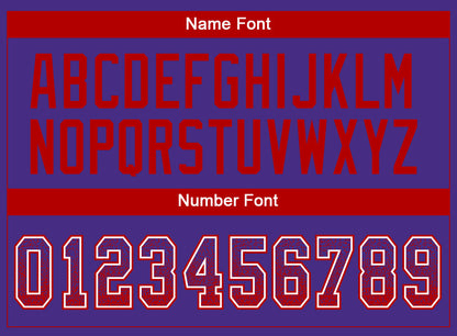 Custom Purple Red-White Mesh Drift Fashion Football Jersey