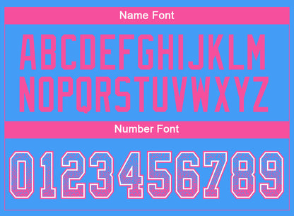 Custom Powder Blue Pink-White Mesh Drift Fashion Football Jersey