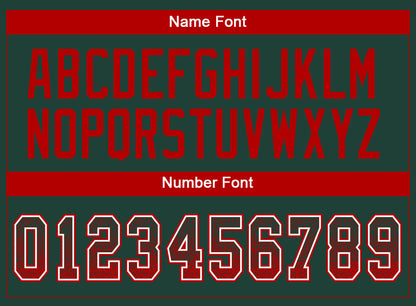 Custom Green Red-White Mesh Drift Fashion Football Jersey
