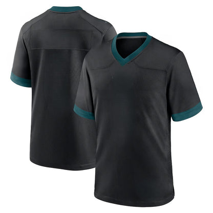 Custom Men's Eagles Green/Kelly Green/White/Black Exact Replica Football Jersey