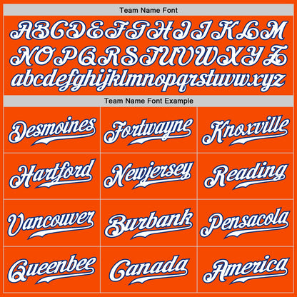 Custom Orange White-Royal Authentic Fade Fashion Baseball Jersey