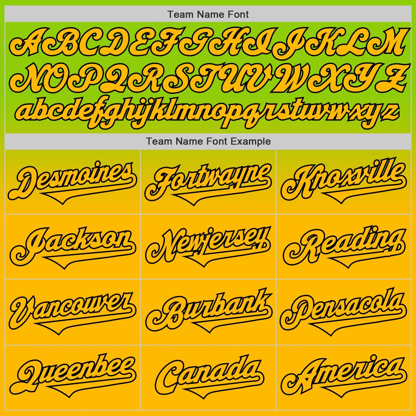 Custom Neon Green Gold-Black Authentic Fade Fashion Baseball Jersey