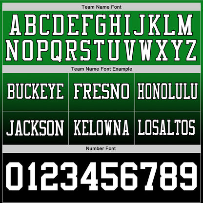 Custom Grass Green White-Black Mesh Authentic Fade Fashion Football Jersey