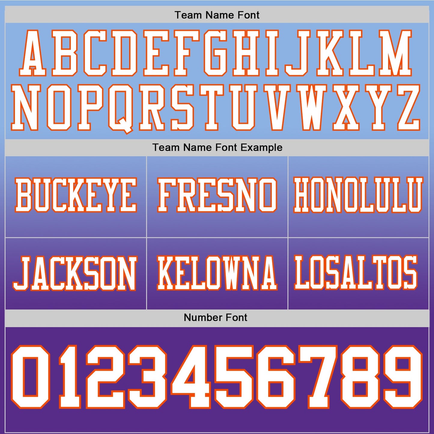 Custom Light Blue White Purple-Orange Mesh Authentic Fade Fashion Football Jersey