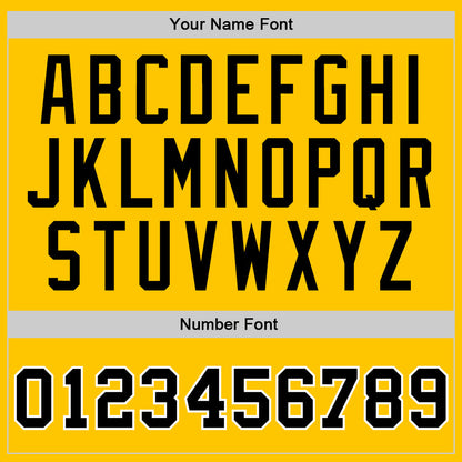 Custom Gold Black-White Authentic Throwback Basketball Jersey