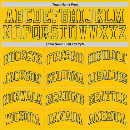 Custom Gold Gold-Royal Authentic Throwback Basketball Jersey