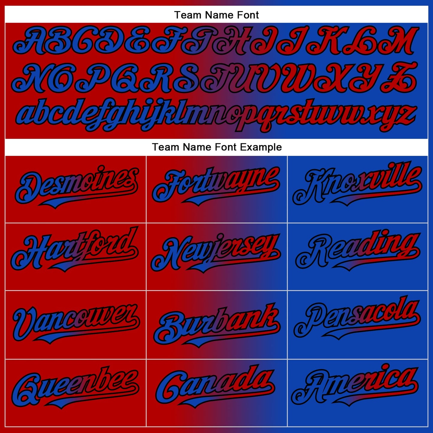 Custom Thunder Blue Red-Black Authentic Gradient Fashion Baseball Jersey