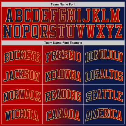Custom Navy Red-Old Gold Authentic Gradient Fashion Basketball Jersey