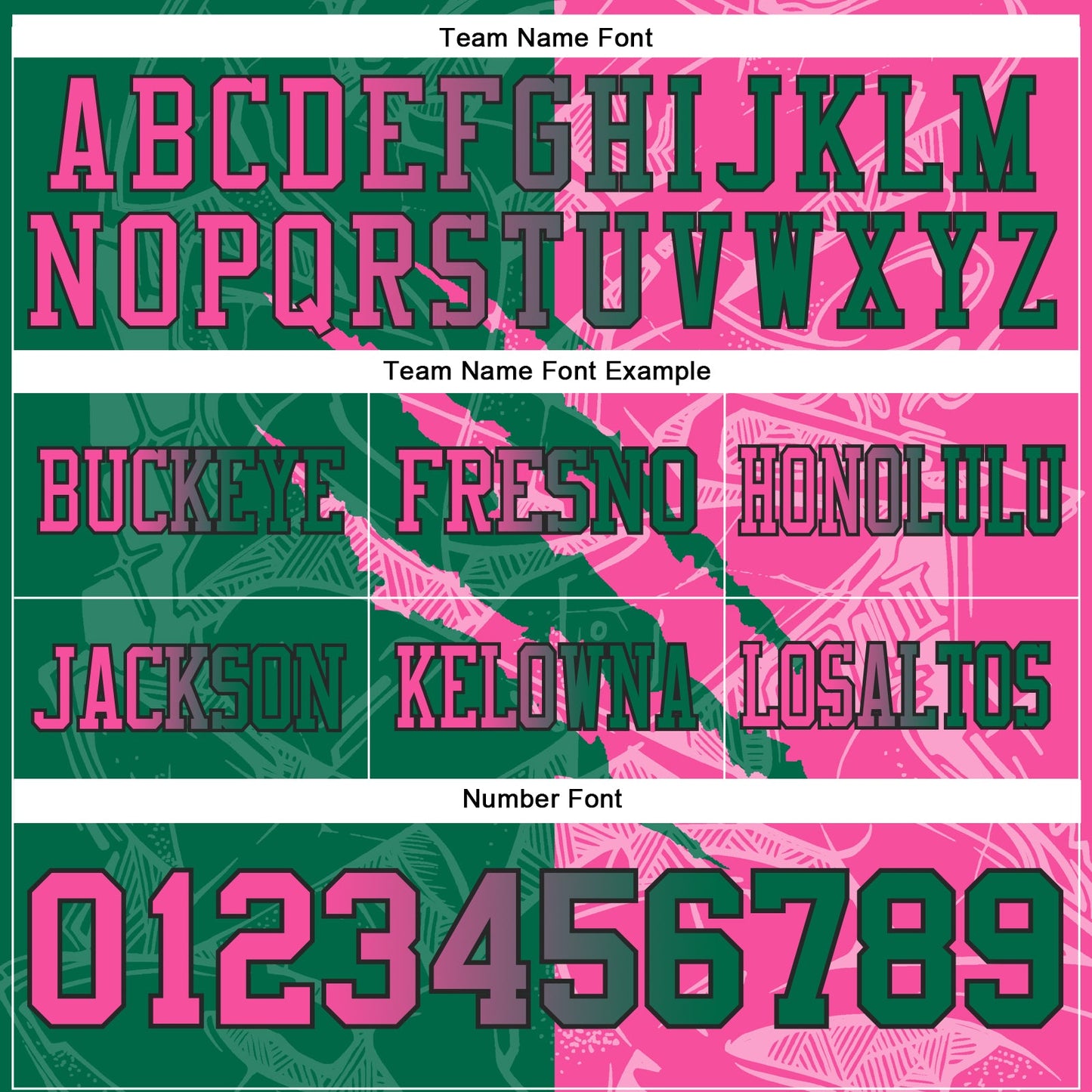Custom Kelly Green Pink-Black Mesh Authentic Gradient Fashion Scratch Football Jersey