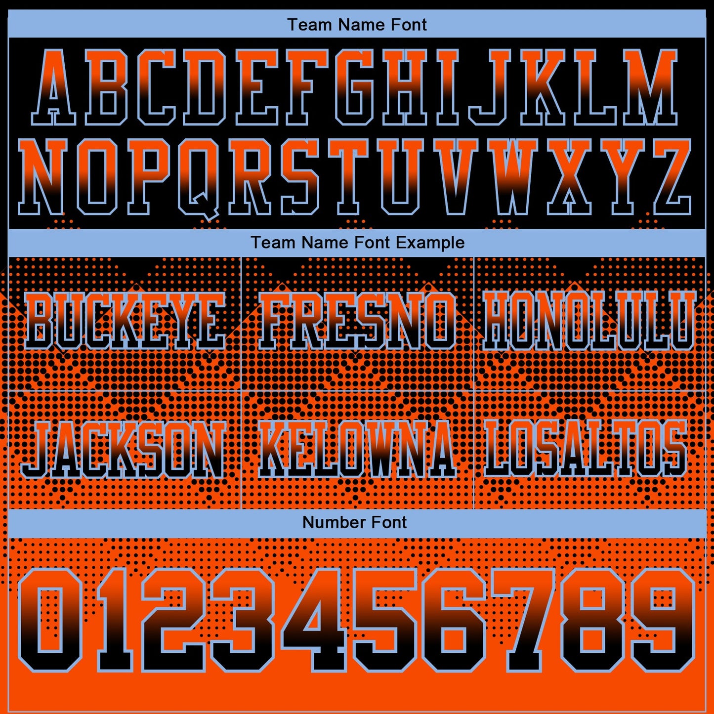 Custom Black Orange-Light Blue Mesh Authentic Gradient Square Shape Flag Football Jersey