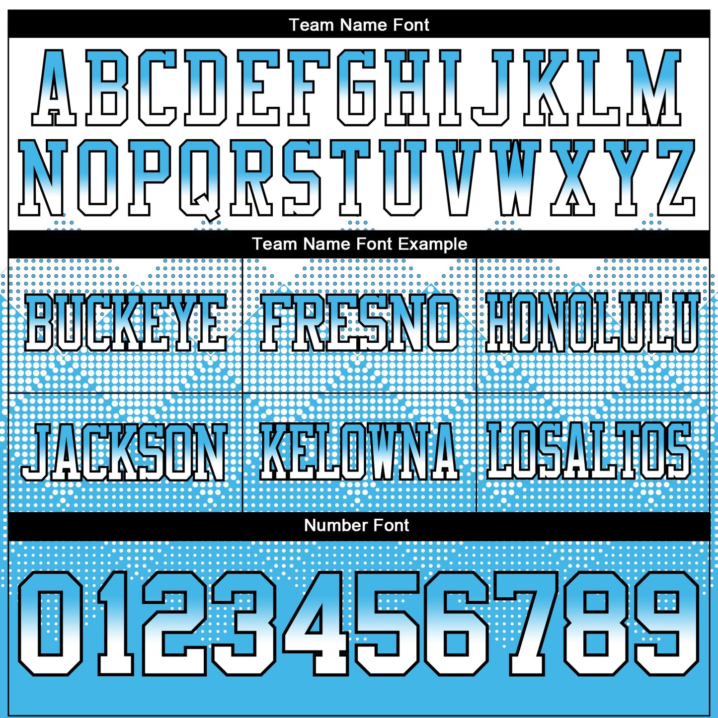 Custom White Sky Blue-Black Mesh Authentic Gradient Square Shape Flag Football Jersey