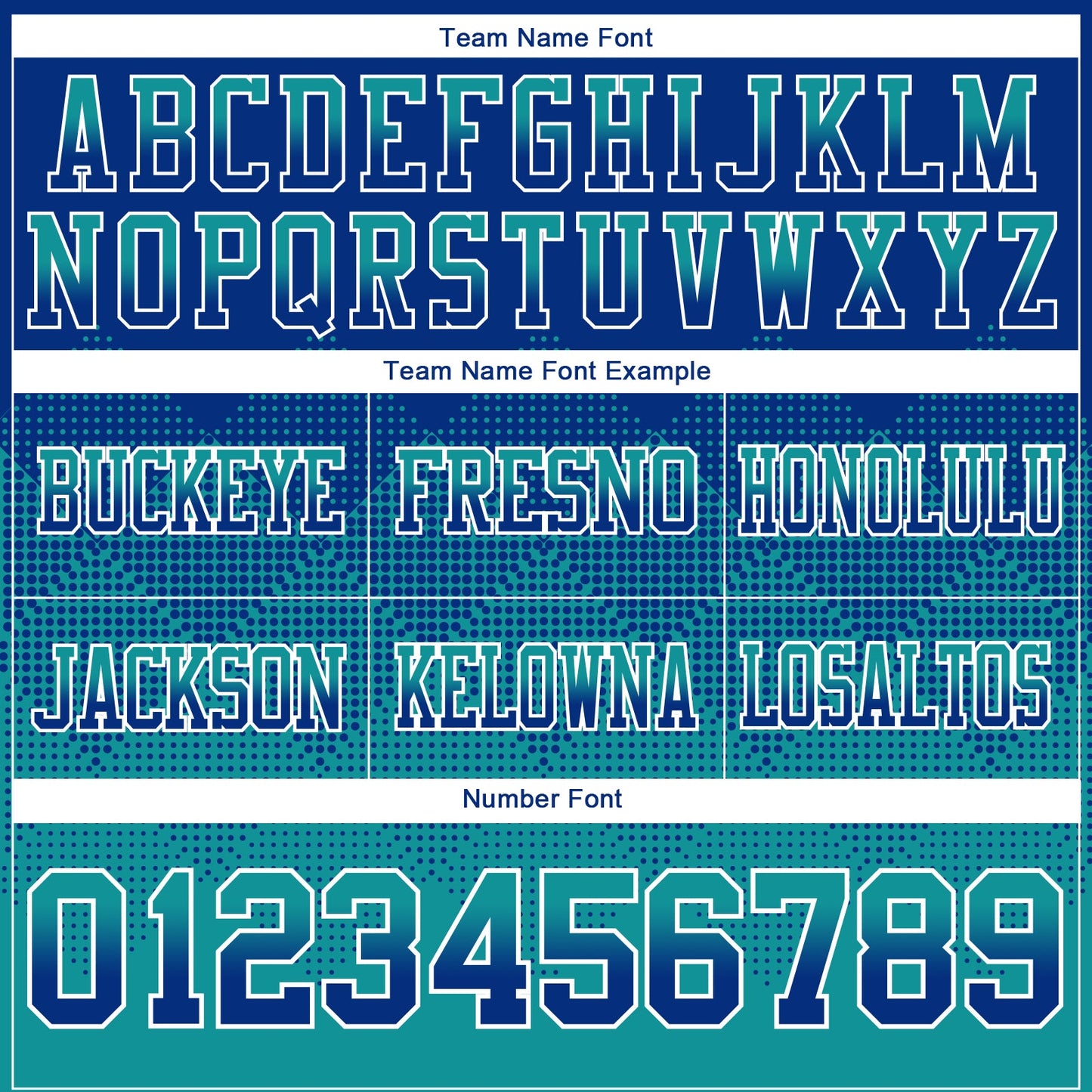 Custom Royal Teal-White Mesh Authentic Gradient Square Shape Flag Football Jersey
