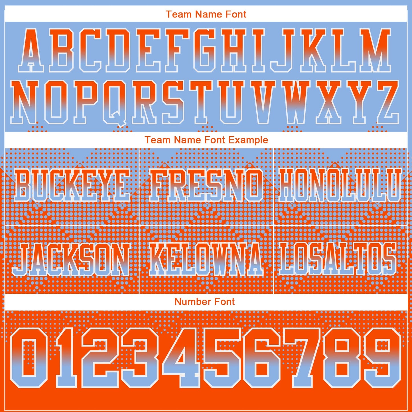 Custom Light Blue Orange-White Mesh Authentic Gradient Square Shape Flag Football Jersey