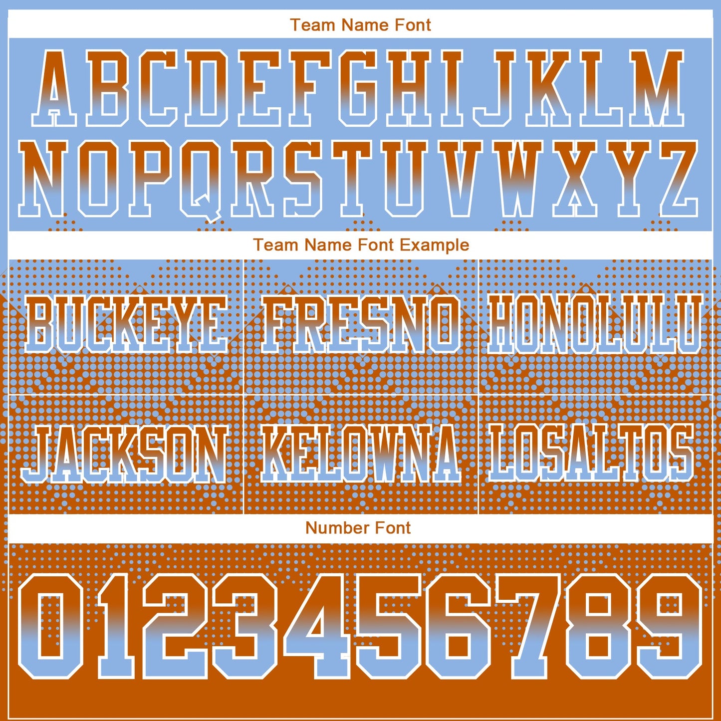 Custom Light Blue Texas Orange-White Mesh Authentic Gradient Square Shape Flag Football Jersey