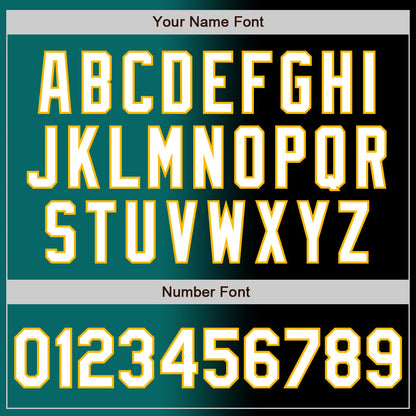 Custom Black White Teal-Gold Authentic Gradient Fashion Baseball Jersey