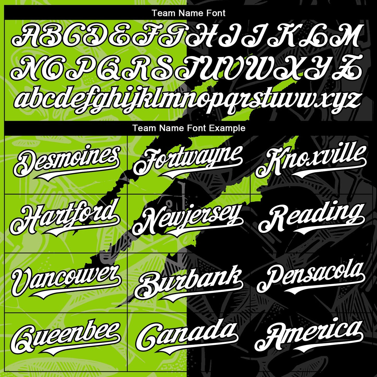 Custom Graffiti Pattern White Black-Neon Green 3D Scratch Authentic Baseball Jersey