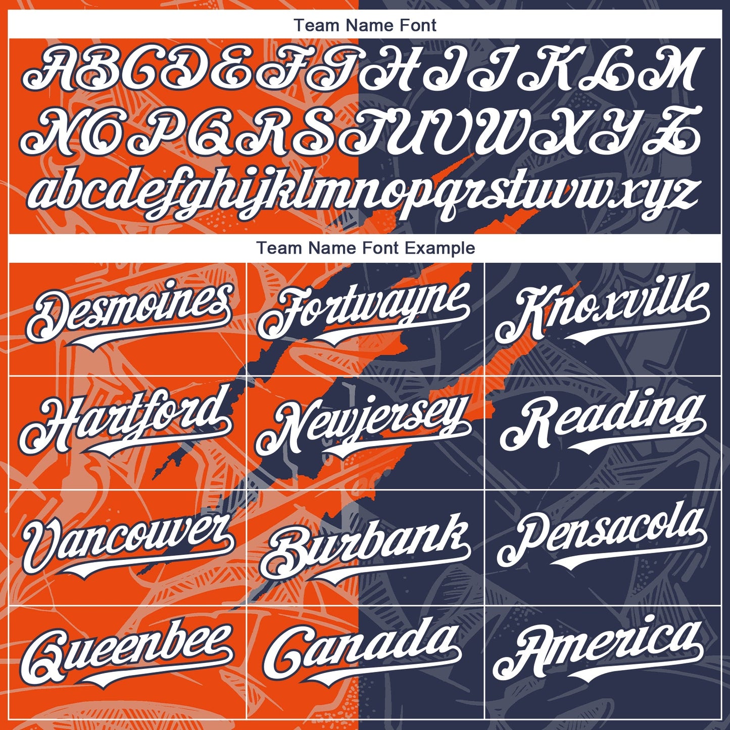Custom Graffiti Pattern White Navy-Orange 3D Scratch Authentic Baseball Jersey