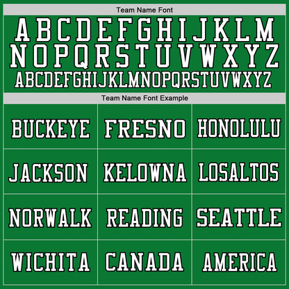Custom Grass Green White-Black Mesh Authentic Throwback Football Jersey