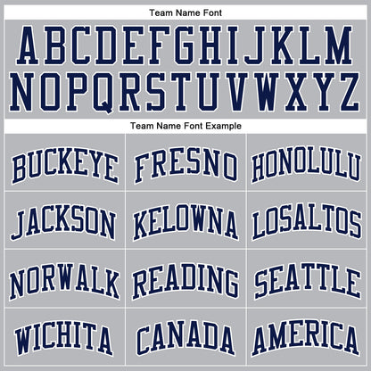 Custom Gray Navy Pinstripe Navy-White Authentic Basketball Jersey