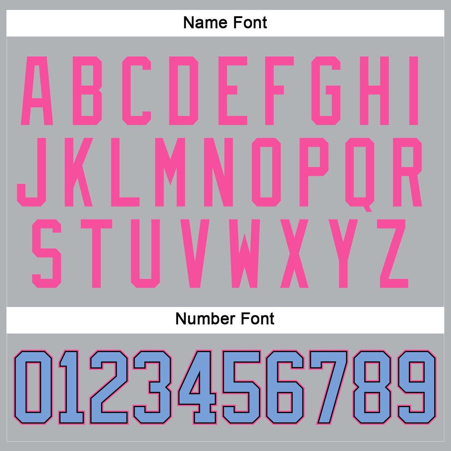 Custom Gray Light Blue Black-Pink Hockey Jersey