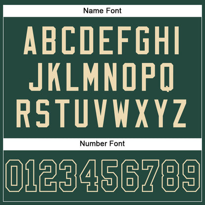 Custom Green Green-Cream Mesh Authentic Football Jersey