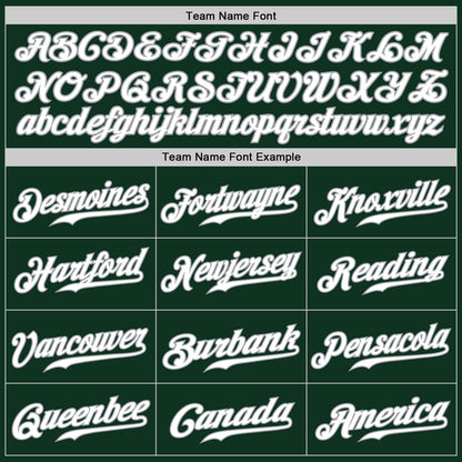 Custom Green White-Gray Authentic Baseball Jersey