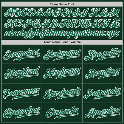 Custom Green Kelly Green-White Authentic Baseball Jersey