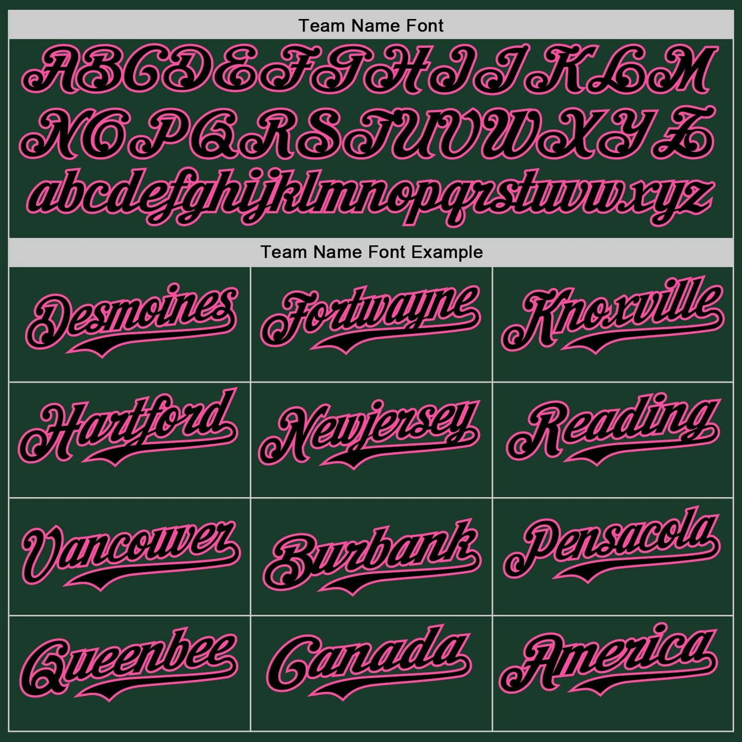 Custom Green Black-Pink Authentic Baseball Jersey
