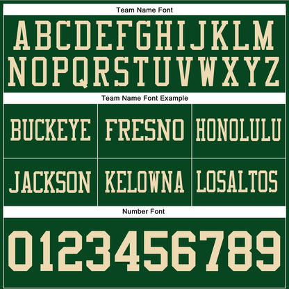 Custom Green Cream Mesh Authentic Football Jersey