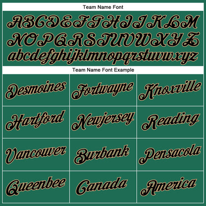 Custom Kelly Green Black-Old Gold Authentic Throwback Basketball Jersey