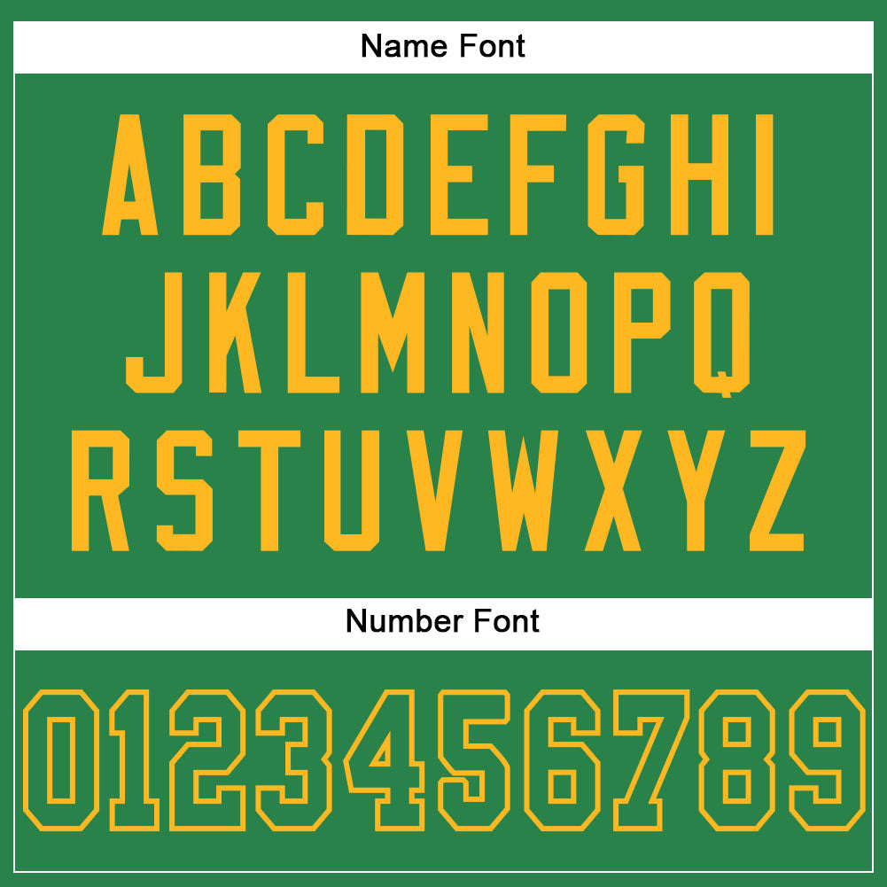Custom Grass Green Grass Green-Gold Mesh Authentic Football Jersey