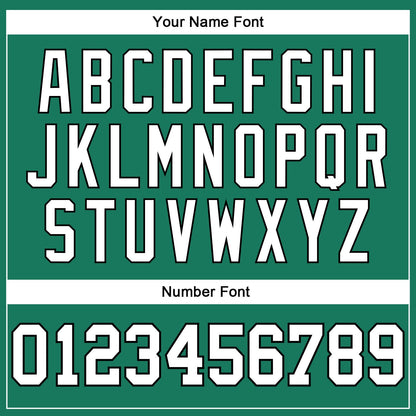 Custom Kelly Green White-Black Authentic Throwback Basketball Jersey