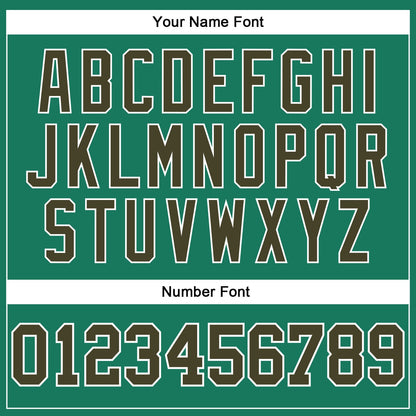 Custom Kelly Green Olive-White Authentic Throwback Basketball Jersey