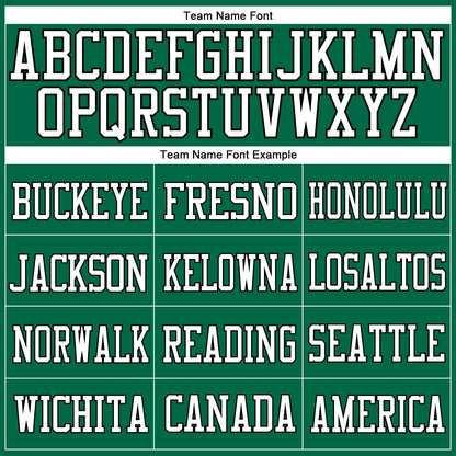 Custom Kelly Green White-Black Mesh Authentic Football Jersey