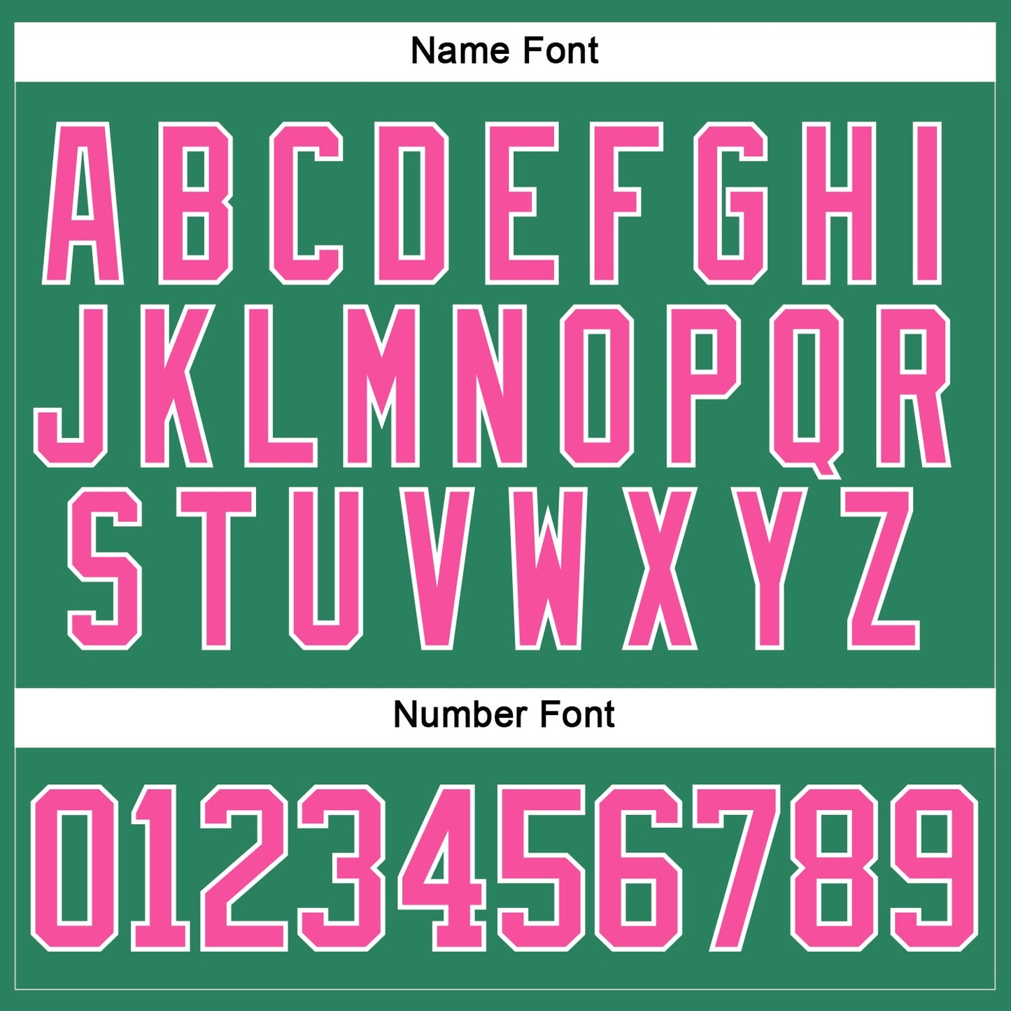 Custom Kelly Green Pink-White Hockey Jersey