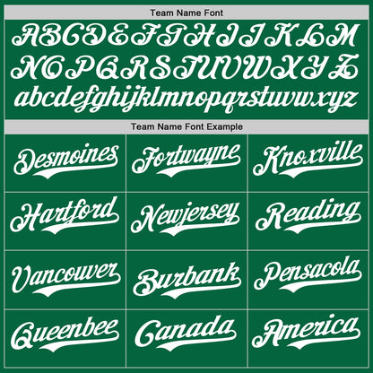 Custom Kelly Green White-Yellow Authentic Baseball Jersey