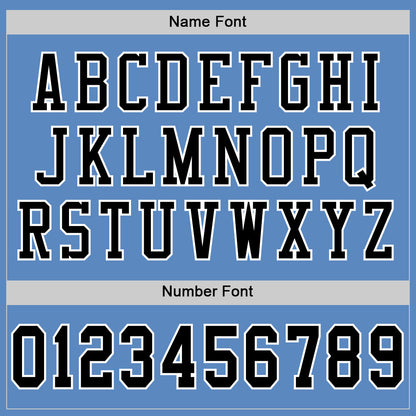 Custom Light Blue Black-White Mesh Authentic Football Jersey