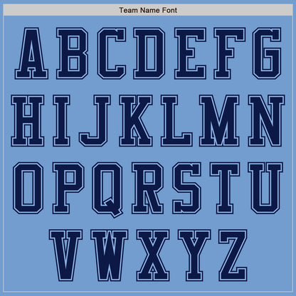 Custom Light Blue Navy Authentic Baseball Jersey