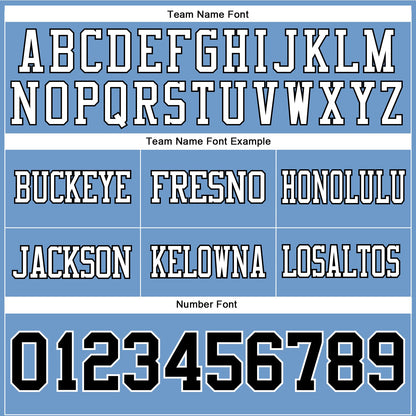 Custom Light Blue Navy-White Mesh Authentic Football Jersey