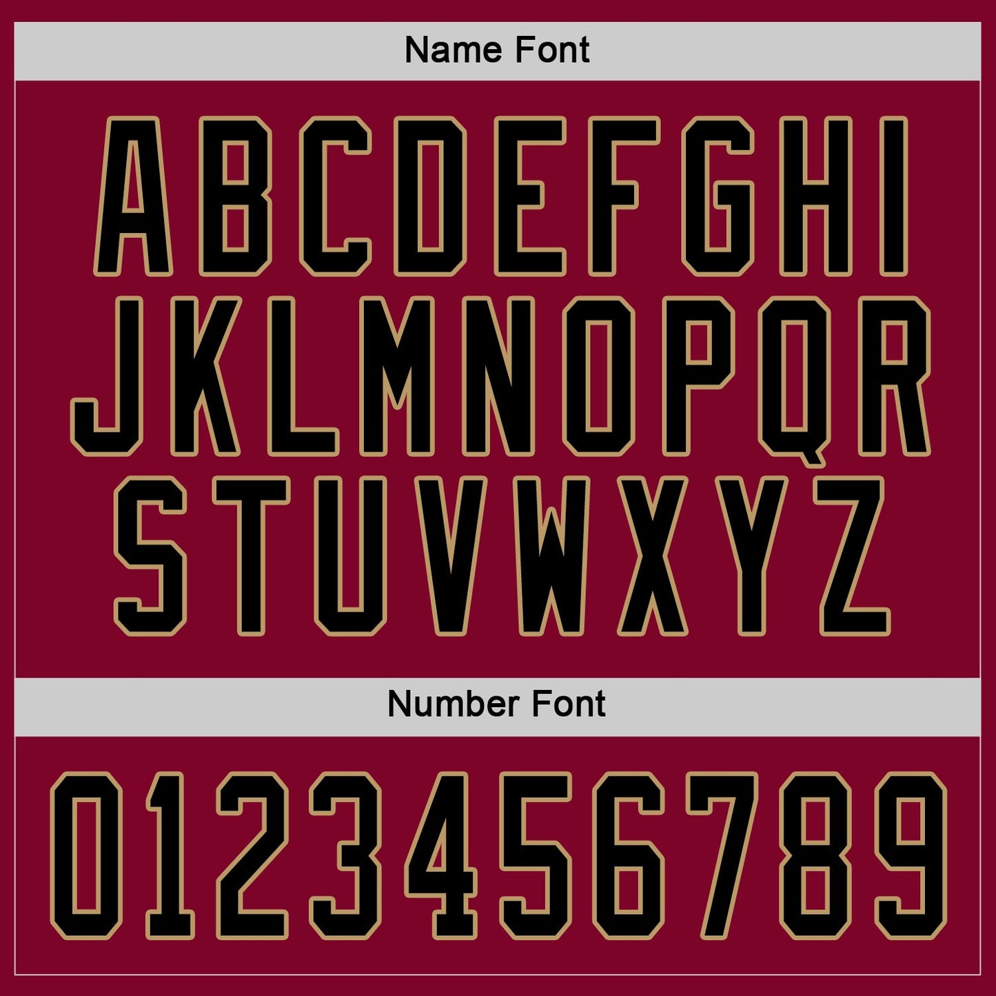 Custom Maroon Black-Old Gold Hockey Jersey