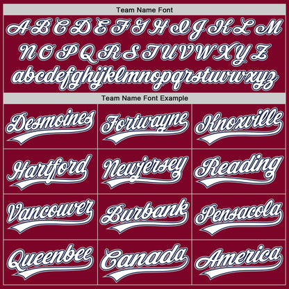 Custom Maroon Navy-Gray Authentic Throwback Baseball Jersey