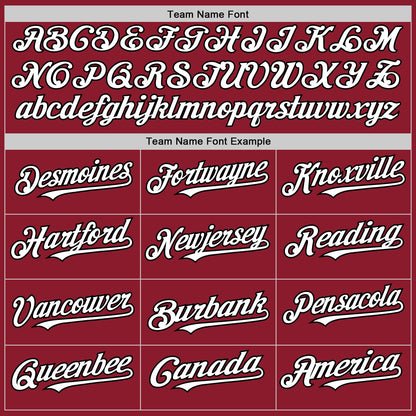 Custom Maroon White-Black Mesh Authentic Throwback Baseball Jersey