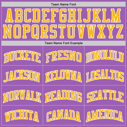 Custom Medium Purple Gold-White Authentic Basketball Jersey