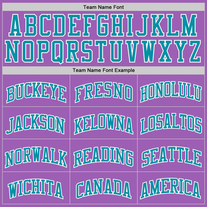 Custom Medium Purple Teal-White Authentic Basketball Jersey
